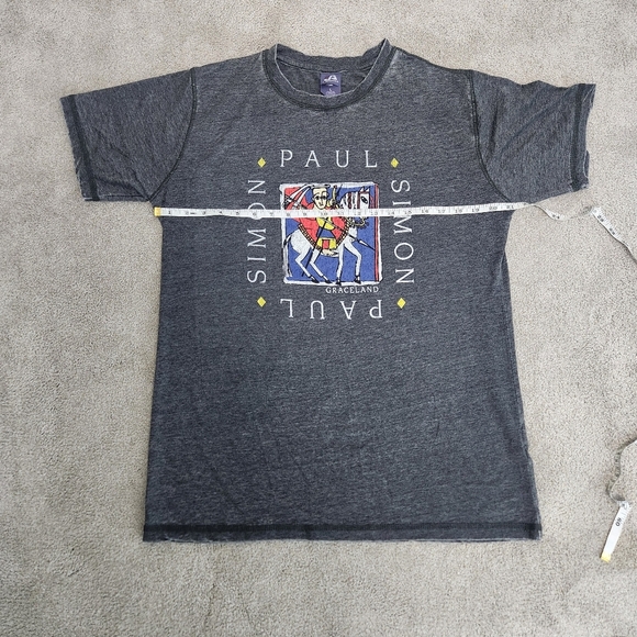 Paul Simon Merch Quiet Celebration Tour Men's Graphic Grey T-shirt Size L Soft - Picture 6 of 14